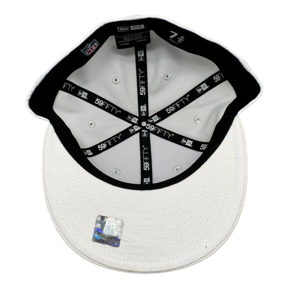 New Era 59FIFTY Fitted‎ Atlanta Falcons Whiteout 5950 Cap Hat Men's Sz 7-5/8 - Picture 7 of 7